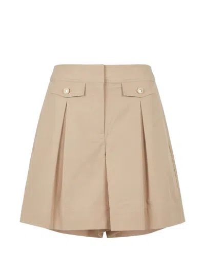 Twinset Shorts In Gold