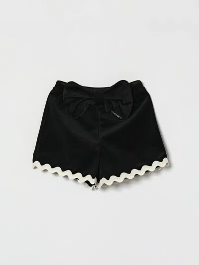 Twinset Shorts Kids In Black