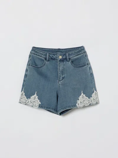 Twinset Shorts  Kids Color Blue