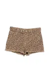 Twinset Leopard-pattern Shorts In Brown