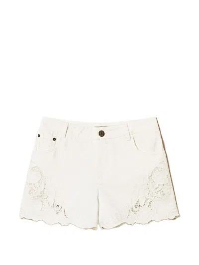 Twinset Shorts Neve In White