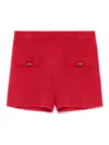 Twinset Twin-set Mohair Blend Stylish Shorts In Red