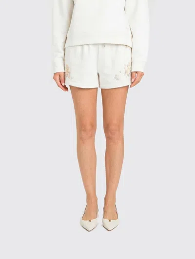 Twinset Shorts  Woman Color Pearl In White