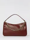 Twinset Twin-set Structured Crossbody Bag With Chain Strap In Burgundy