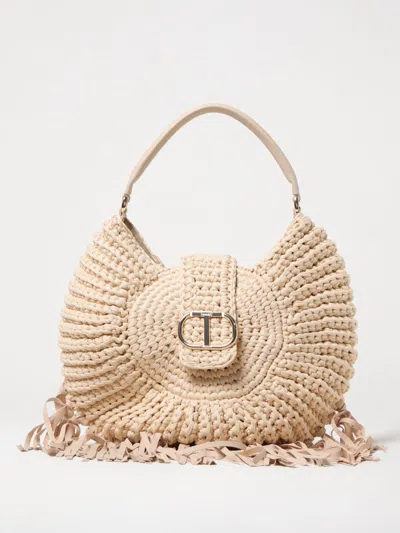 Twinset Shoulder Bag  Woman Color Natural