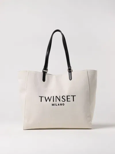 Twinset Shoulder Bag  Woman Color Natural
