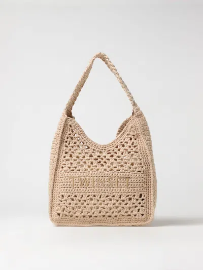Twinset Shoulder Bag  Woman Color Natural