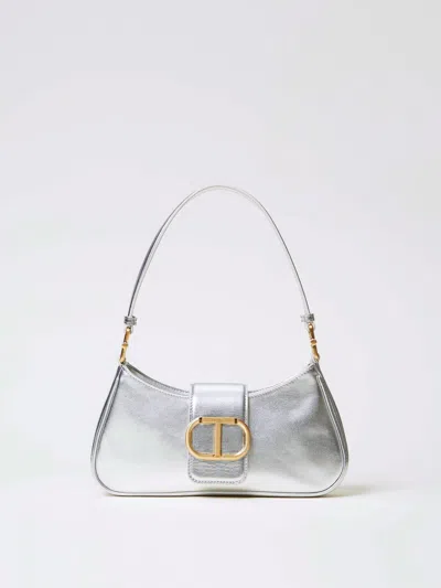 Twinset Shoulder Bag  Woman Color Silver