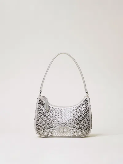 Twinset Shoulder Bag  Woman Color Silver