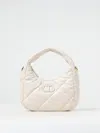 Twinset Small Padded Tote Bag In White