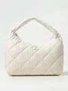 Twinset Logo-plaque Tote Bag In Yellow Cream