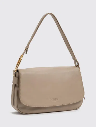 Twinset Shoulder Bag Woman Color Beige In Neutral