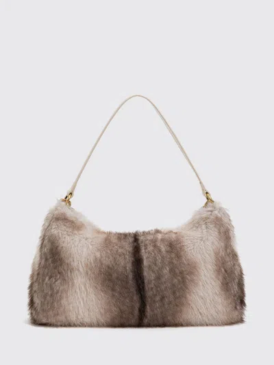 Twinset Shoulder Bag Woman Color Brown In Gray