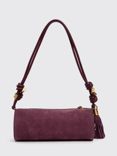 Twinset Shoulder Bag Woman Color Burgundy In Purple