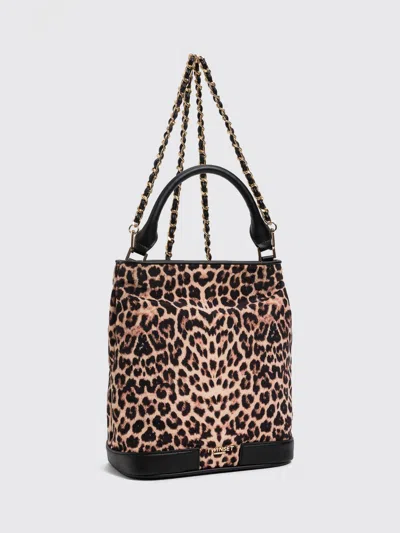 Twinset Shoulder Bag Woman Color Multicolor In Animal Print