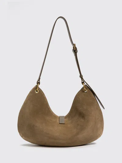 Twinset Shoulder Bag Woman Color Olive In Brown