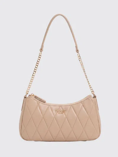 Twinset Shoulder Bag Woman Color Sand In Pink