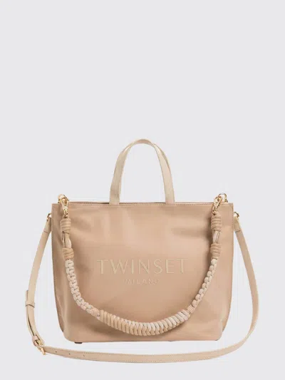 Twinset Tote Bag  Woman Color Sand In Neutral