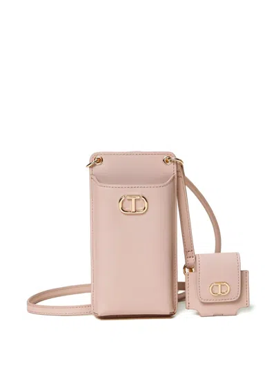 Twinset Shoulder-strap Phone Case In Pink