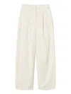 Twinset Side-pocket Trousers In White