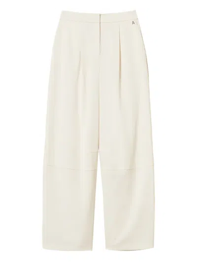 Twinset Side-pocket Trousers In White