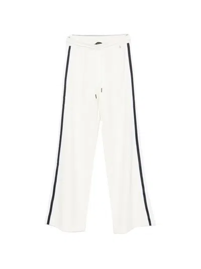 Twinset Side-stripe Track Pants In White