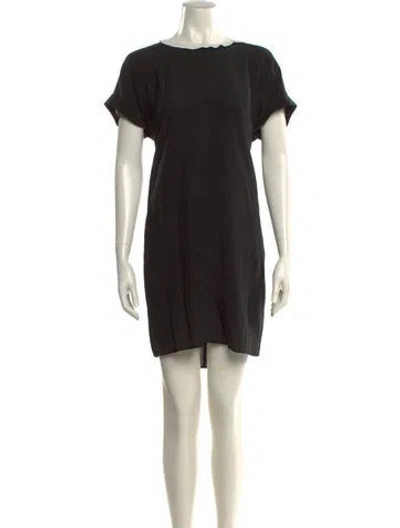 Pre-owned Twinset Silk Midi Length Dress In Black