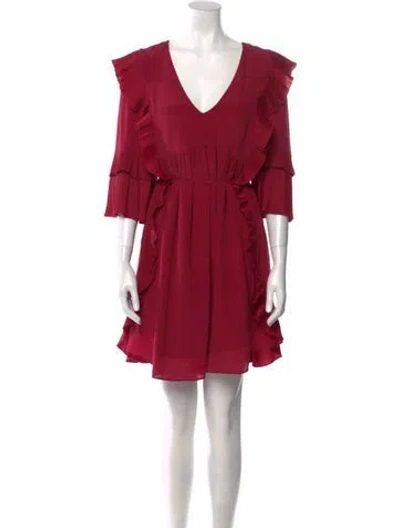 Pre-owned Twinset Silk Mini Dress In Pink