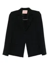 Twinset Single-breasted Blazer In Black