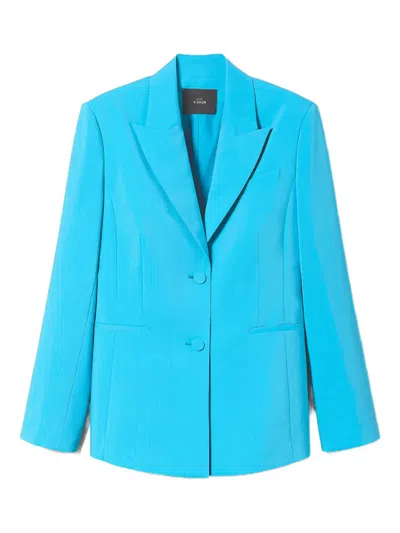 Twinset Single-breasted Blazer In Blue