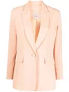 Twinset Single-breasted Blazer In Orange