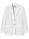 Twinset Single-breasted Blazer In White