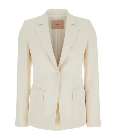 TWINSET TWINSET SINGLE-BREASTED BLAZER