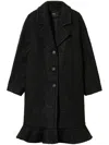 Shop Twinset Single-breasted Coat In Black