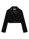 Twinset Kids Blazer Monopetto Crop In Black