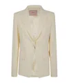 Twinset Single-breasted Suit Jacket In Neutral