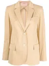 Twinset Single-breasted Tailored Blazer In Neutrals