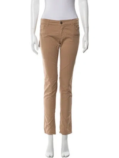 Pre-owned Twinset Skinny Leg Pants In Neutral