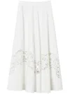 Twinset Twin-set Maxi Skirt With Delicate Lace Trim