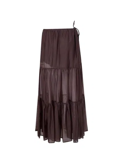 Twinset Skirt In Brown