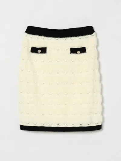 Twinset Skirt Kids Color White In Multi