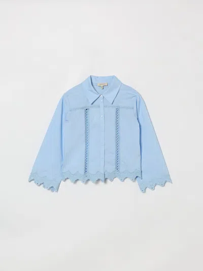 Twinset Kids' スカート  ボーイ カラー ブルー In Blue