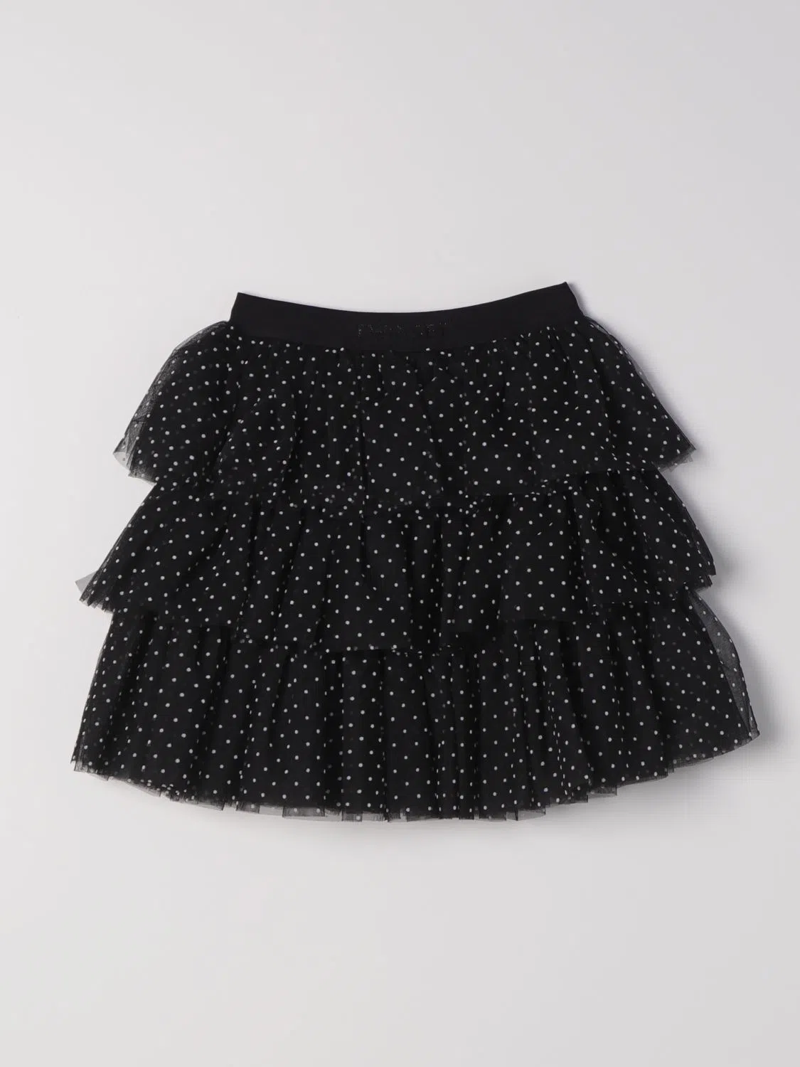 TWINSET Kids striped mini skirt - Black