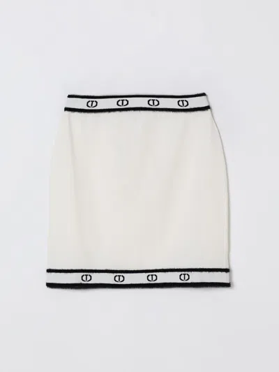 TWINSET SKIRT TWINSET KIDS COLOR WHITE,H42857001