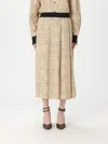 Twinset Skirt  Woman Color Beige In Beige