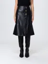 Twinset Button-fastening Midi Skirt In Black
