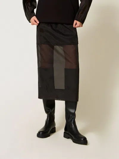 TWINSET SKIRT TWINSET WOMAN COLOR BLACK,H26176002