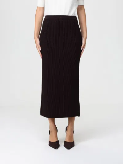 Twinset Skirt  Woman Color Brown In Black
