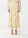 Twinset Midi Skirt In Butter