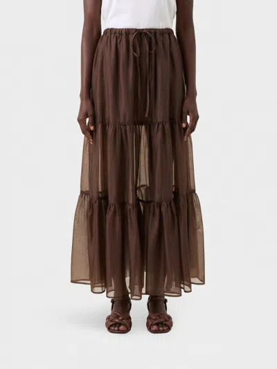 Twinset Skirt  Woman Color Coffee In Brown